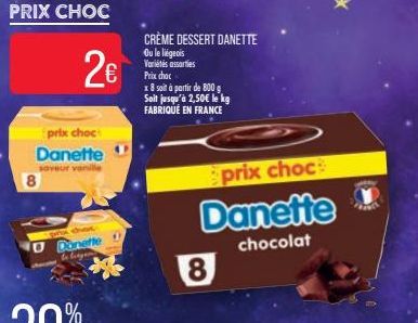 crèmes renversées Danette