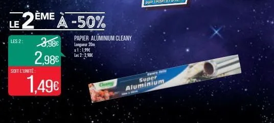papier aluminium 