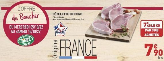 côtelette de porc 