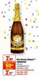 bière blonde Grimbergen