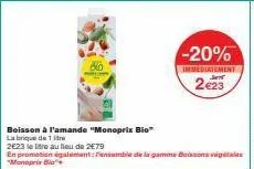 -20%  immediatement  2€23 