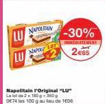 LU  LU  NAPOLITAIN  NAPOR LOT  Napolitain l'Original "LU" Le lot de 2 x 180g=360g DE74 les 100 g au lieu de 1606  -30%  INMEDIATEMENT  2€65 