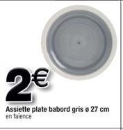 assiette plate Faience