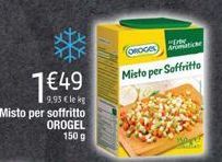 Misto per soffritto OROGEL 150 g  7€49  9,95 € le kg  OROGEL  PE Artic  Misto per Soffritto 