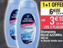 fel  azzu  tamry sha  felce azzurra samey prox shampoo  soit  3€10 