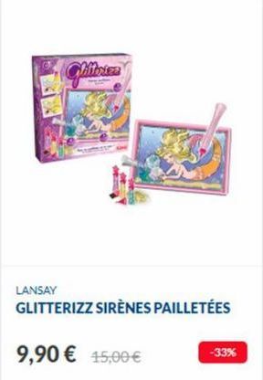 Glitteres  LANSAY GLITTERIZZ SIRÈNES PAILLETÉES  9,90 € 15,00 €  -33% 