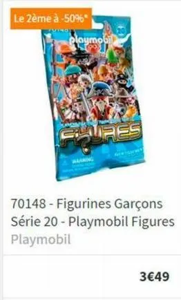 le 2ème à -50%*  playmobil  ave  70148 - figurines garçons série 20- playmobil figures playmobil  3€49 