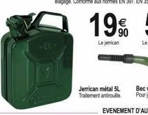Jerrican métal SL Traitement antirouille. 