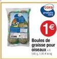 cora)  produkty  1€  Boules de graisse pour oiseaux.. 