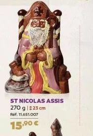 st nicolas assis  270 g|123 cm ref. 11.651.007  15,⁹0 € 