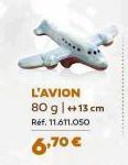 L'AVION 80 g | +13 cm  Réf. 11.611.050  6,70 € 