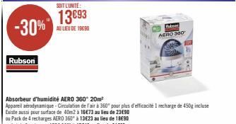 -30%  Rubson  SOIT L'UNITE:  13€93  AU LIEU DE 19090  Puder  AERO 300 