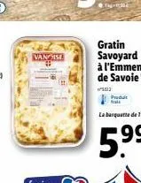 vanise  produit frait 