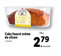 Cate  Cake fourré crème de citron  275 g  279 
