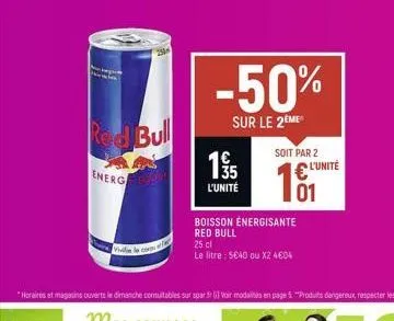 boisson énergétique red bull