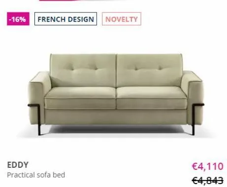 eddy  practical sofa bed  -16% french design novelty  €4,110 €4,843 