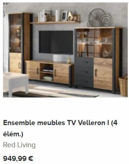 ensemble meubles tv velleron i (4  élém.)  red living  949,99 € 