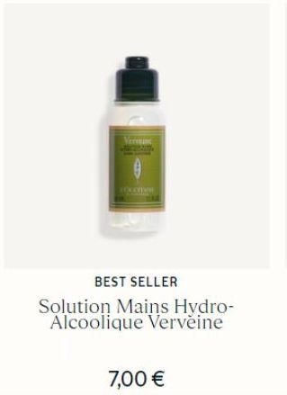 10com  BEST SELLER  Solution Mains Hydro-Alcoolique Verveine  7,00 € 