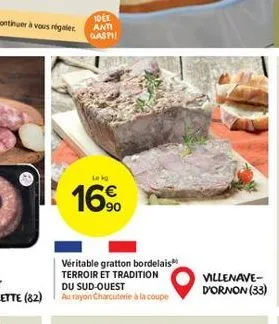 idee  gaspi!  lek  16%  véritable gratton bordelais terroir et tradition  villenave-d'ornon (33) 
