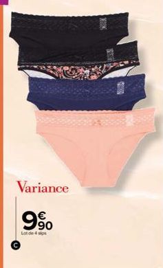 Variance  90  Lot de 4 sip  YOUNG  F 