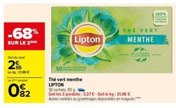 thé vert Lipton