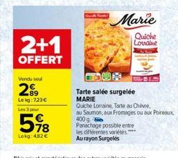 quiche lorraine Marie