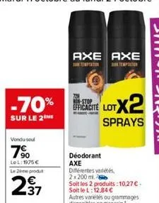 déodorant axe