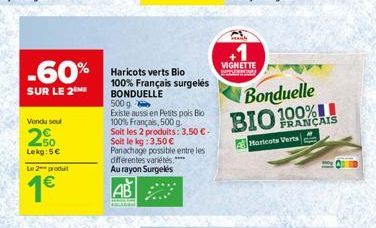 haricots verts Bonduelle