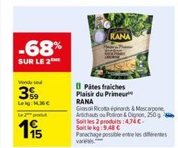 pâtes fraîches Rana