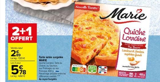 quiche lorraine Marie