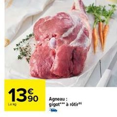 13%  Lekg  Agneau: gigot*** à rôtir 