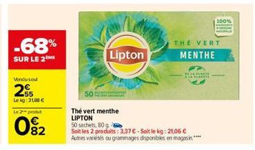 thé vert Lipton