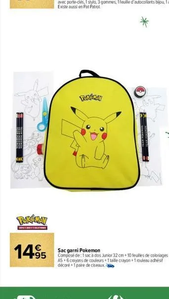 sac à dos pokemon