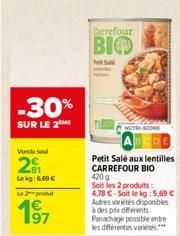 lentilles Carrefour
