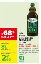 huile d'olive vierge costa