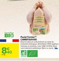 poulet fermier Carrefour