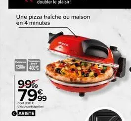 pizza fraîche ariete