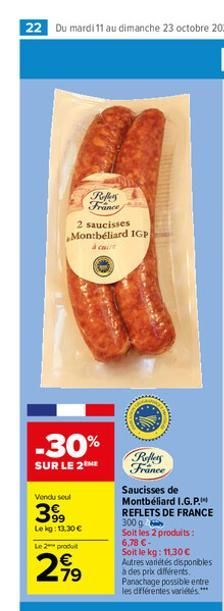 saucisses Reflets de France