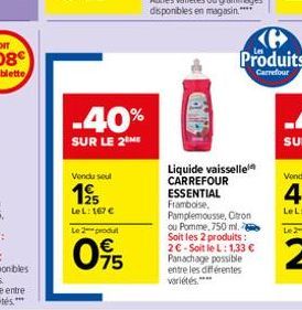 liquide vaisselle Carrefour