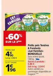 petits pois Bonduelle