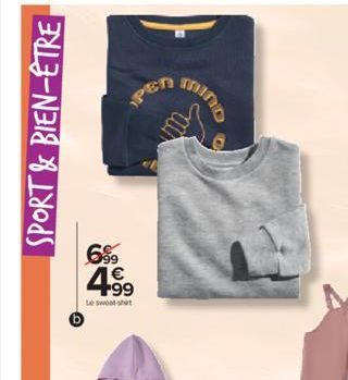 SPORT & BIEN-ÊTRE  699 €  PEN  4.99  Le sweat-shirt 