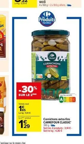 cornichons carrefour