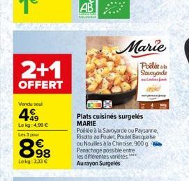 plats cuisinés Marie