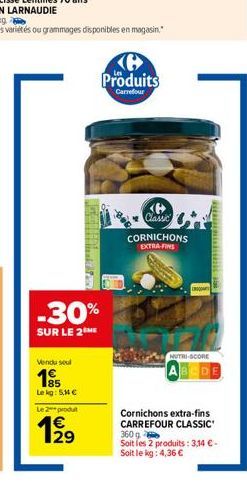 cornichons Carrefour