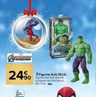 avenders  24%  avengers  titan hero sep  8 figurine hulk 30 cm  et inspirée des films marvel dès 4 ans.  
