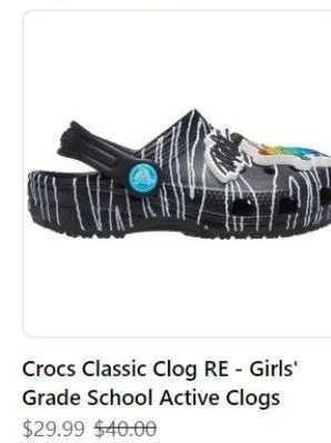 crocs classic clog re - girls' grade school active clogs $29.99 $40.00 