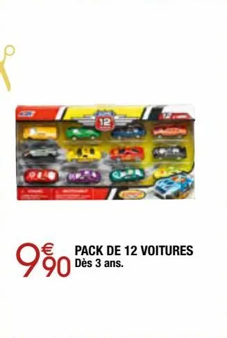 pack de 12 voitures 