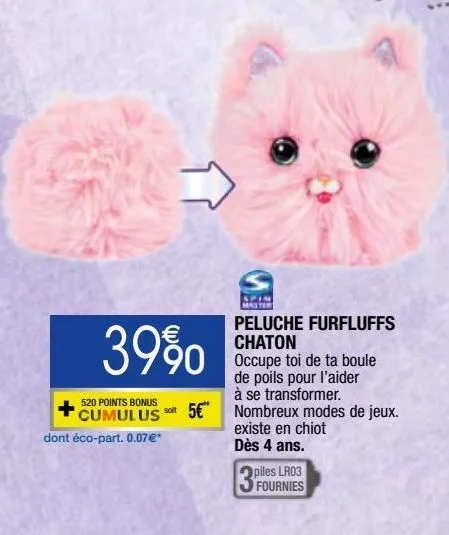 peluche furfluffs chaton