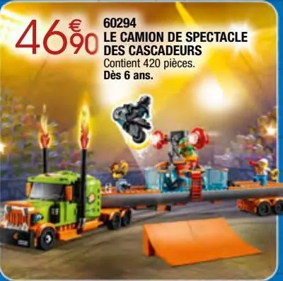 le camion de spectacle des cascadeurs