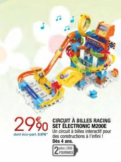 circuit à billes racing set électronic m200e